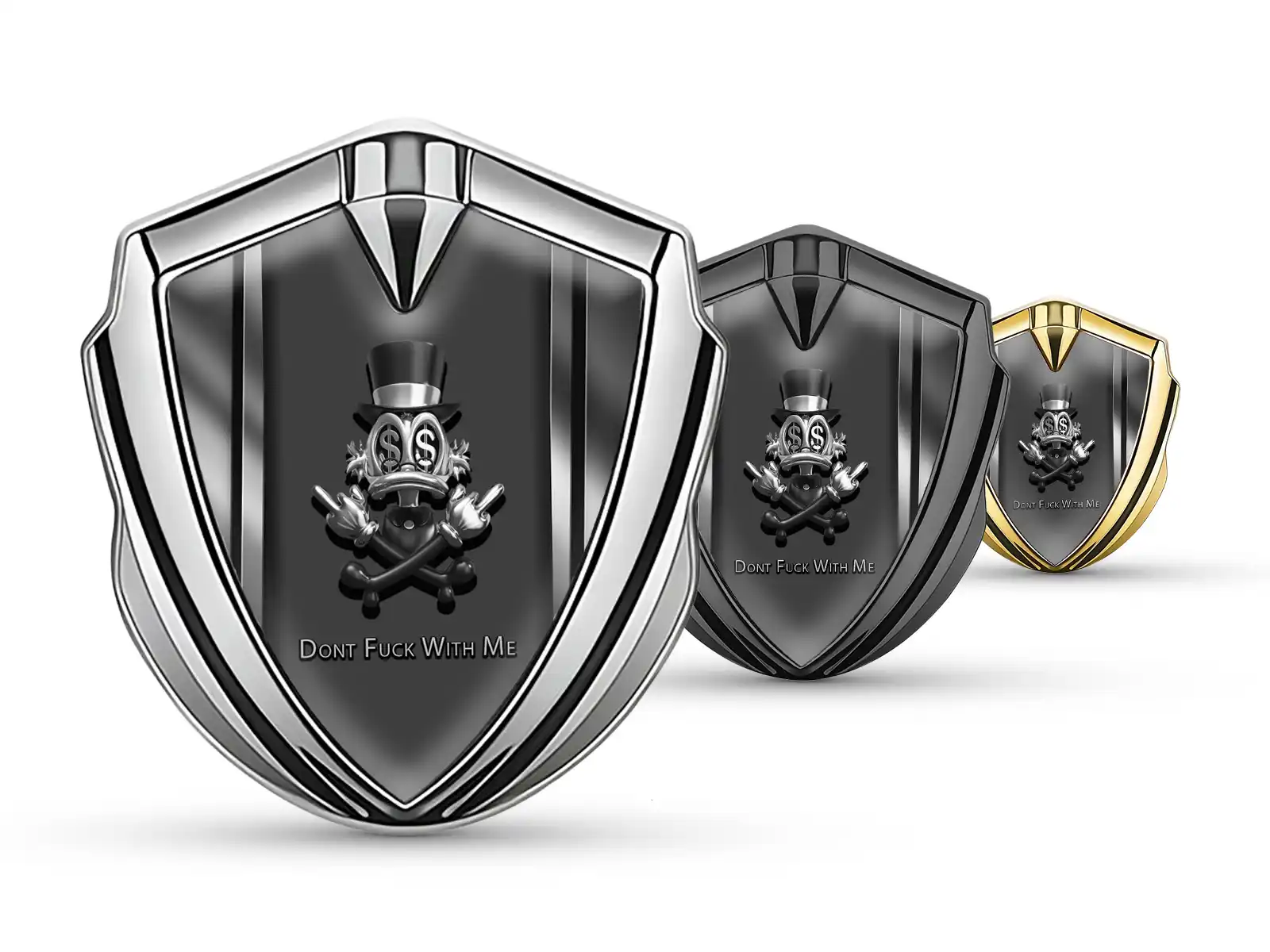 Car Logo Badges Racing Look Glossy Finish